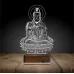 Yoga Buda Lotus 3D Lamba - Masa Gece Lambası