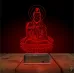 Yoga Buda Lotus 3D Lamba - Masa Gece Lambası