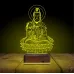 Yoga Buda Lotus 3D Lamba - Masa Gece Lambası