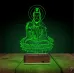 Yoga Buda Lotus 3D Lamba - Masa Gece Lambası