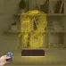Yılan Tattoo Tato Tasarım 3D Lamba - Masa Gece Lambası