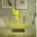 Crypto Cosmos Atom Coin Kripto Finans 3D Lamba - Masa Gece Lambası