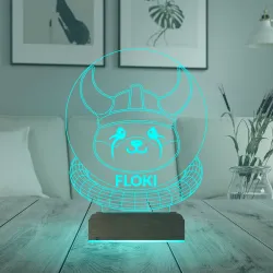 Crypto Floki Coin Kripto Finans 3D Lamba - Masa Gece Lambası