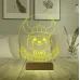 Crypto Floki Coin Kripto Finans 3D Lamba - Masa Gece Lambası