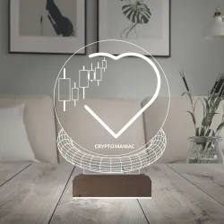 Crypto Maniac Kripto Manyağı 3D Lamba - Masa Gece Lambası