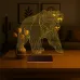 Ayı Bear Tasarım 3D Lamba - Masa Gece Lambası