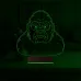 Goril Gorilla 3D Lamba - Masa Gece Lambası