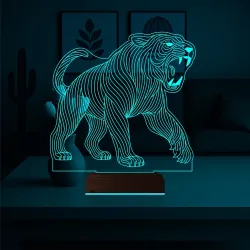 Kaplan 3D Lamba - Masa Gece Lambası