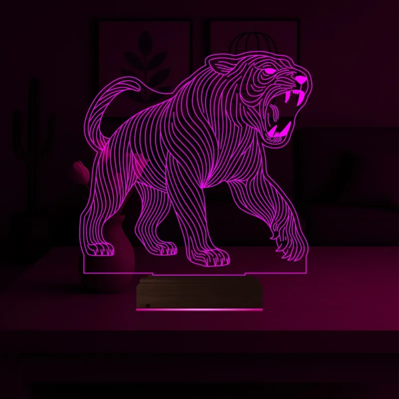 Kaplan 3D Lamba - Masa Gece Lambası