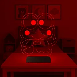 Çocuk Odası Kurbağa Çizgi Film 3D Lamba - Masa Gece Lambası
