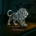 Aslan Taraftar Futbol Cimbom 3D Lamba - Masa Gece Lambası