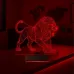 Aslan Taraftar Futbol Cimbom 3D Lamba - Masa Gece Lambası
