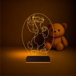 Çocuk Odası Çizgi Film 3D Lamba - Masa Gece Lambası