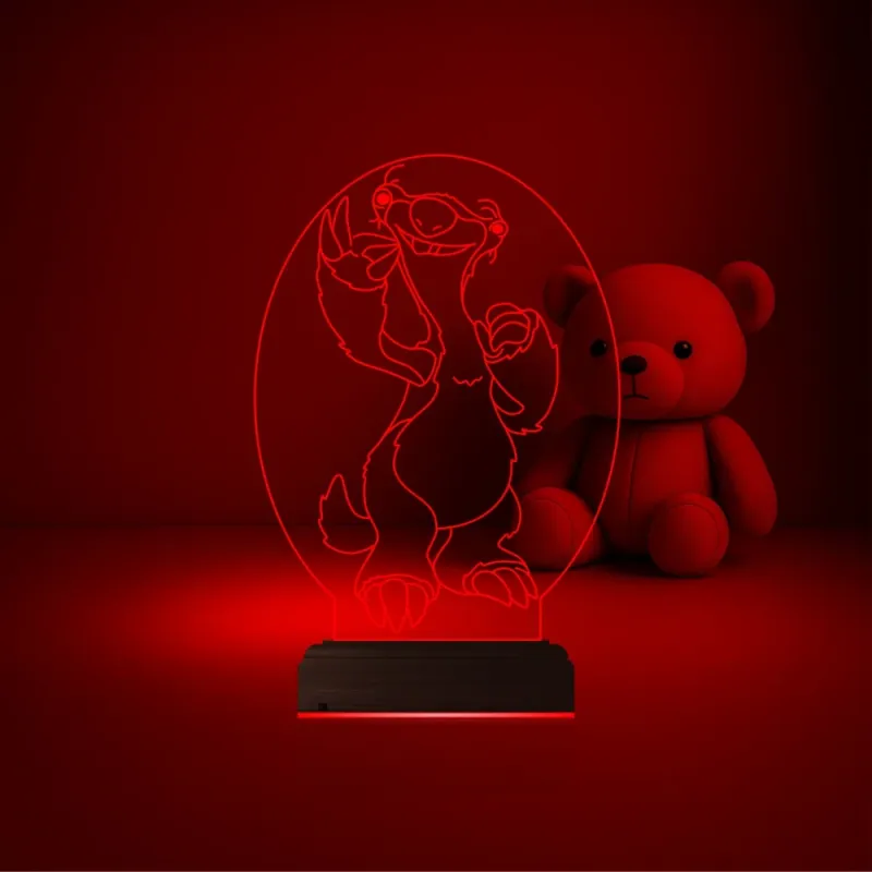 Çocuk Odası Çizgi Film 3D Lamba - Masa Gece Lambası