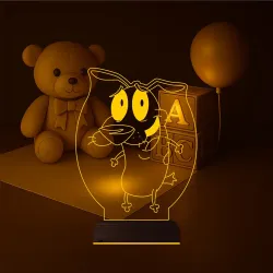 Çocuk Odası Çizgi Film 3D Lamba - Masa Gece Lambası