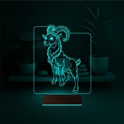 Koç Burcu 3D Lamba - Masa Gece Lambası