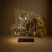 Çocuk Odası Domuz Yavru Domuz 3D Lamba - Masa Gece Lambası