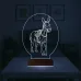 Çocuk Odası Eşek 3D Lamba - Masa Gece Lambası