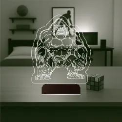 Goril Gorilla 3D Lamba - Masa Gece Lambası