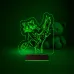 Çocuk Odası Rakun 3D Lamba - Masa Gece Lambası