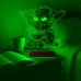 Çizgi Film Yoda 3D Lamba - Masa Gece Lambası