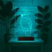 Kakadu Papağan Pet Shop 3D Lamba - Masa Gece Lambası
