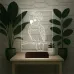 Kakadu Papağan Pet Shop 3D Lamba - Masa Gece Lambası