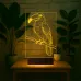 Dekoratif Tukan Kuşu 3D Lamba - Masa Gece Lambası