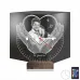 Kalp Sevgiliye Hediye V5 Fotoğraflı Saatli 3D Lamba - Masa Gece Lambası