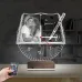 Doğum Günü Hediyesi Fotoğraflı Saatli 3D Lamba - Masa Gece Lambası