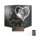 Kalp Sevgiliye Hediye V7 Fotoğraflı Saatli 3D Lamba - Masa Gece Lambası