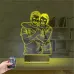 Çizim Kişiye Özel Fotoğraflı 3D Lamba - Masa Gece Lambası
