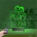 Çizim Kişiye Özel Fotoğraflı 3D Lamba - Masa Gece Lambası