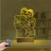 Çizim Kişiye Özel Fotoğraflı 3D Lamba - Masa Gece Lambası