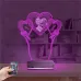 Kalp Sevgiliye Hediye Fotoğraflı 3D Lamba - Masa Gece Lambası