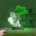 Kalp Gül Sevgiliye Hediye Fotoğraflı 3D Lamba - Masa Gece Lambası