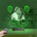 Kalp Balon Sevgiliye Hediye Fotoğraflı 3D Lamba - Masa Gece Lambası