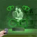 Kalp Sevgiliye Hediye Fotoğraflı 3D Lamba - Masa Gece Lambası