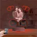 Kalp Sevgiliye Hediye Fotoğraflı 3D Lamba - Masa Gece Lambası
