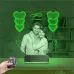 Kalp Sevgiliye Hediye Fotoğraflı 3D Lamba - Masa Gece Lambası
