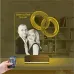 Yüzük Alyans Yıl Dönümü Fotoğraflı 3D Lamba - Masa Gece Lambası