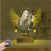 Kalp Melek Sevgiliye Hediye Fotoğraflı 3D Lamba - Masa Gece Lambası