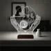 Ultrason Anneye Hediye Fotoğraflı 3D Lamba - Masa Gece Lambası