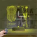 Diş Doktoru Hediye Kişiye Özel Saatli 3D Lamba - Masa Gece Lambası