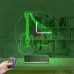 Gitar Müzik Nota Kişiye Özel Saatli 3D Lamba - Masa Gece Lambası