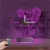 Smile Balon Doğum Günü Kişiye Özel Saatli 3D Lamba - Masa Gece Lambası