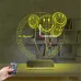 Smile Balon Doğum Günü Kişiye Özel Saatli 3D Lamba - Masa Gece Lambası