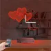 Kalp Sevgiliye Hediye V1 Kişiye Özel Saatli 3D Lamba - Masa Gece Lambası
