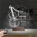 Keman Müzik Nota V1 Kişiye Özel Saatli 3D Lamba - Masa Gece Lambası