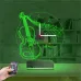 Keman Müzik Nota V1 Kişiye Özel Saatli 3D Lamba - Masa Gece Lambası